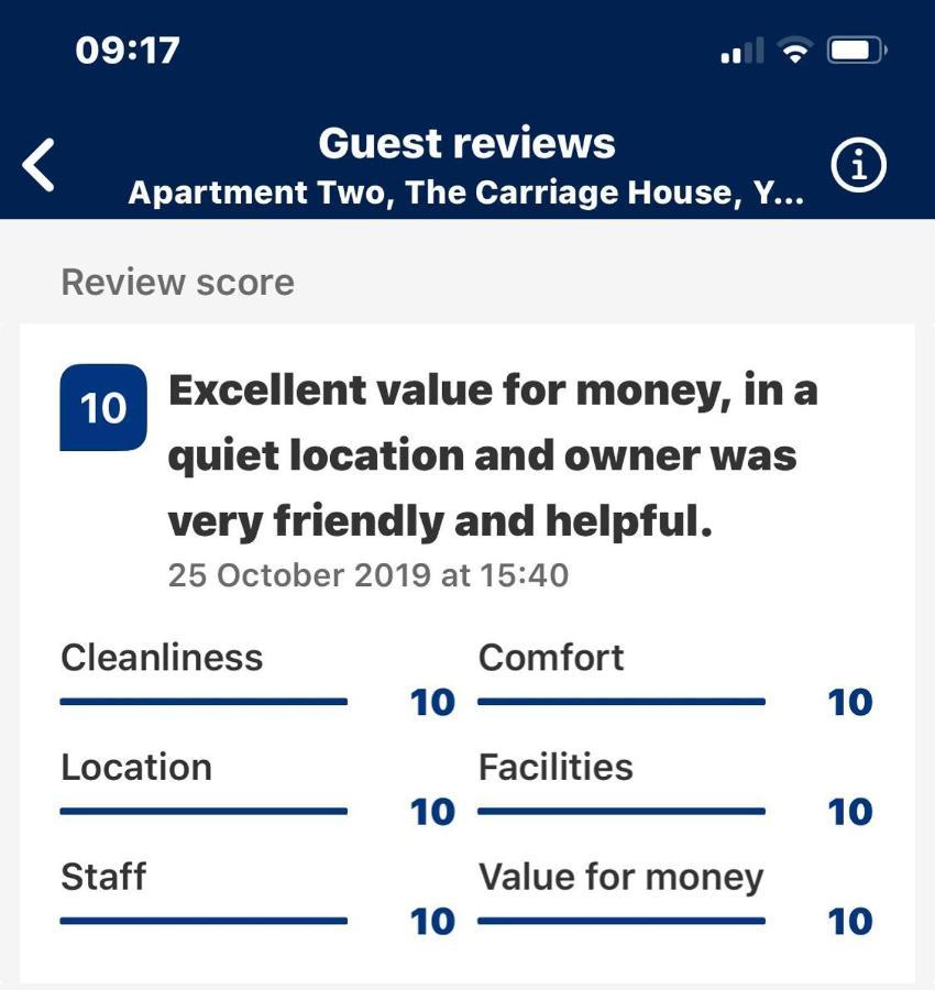 Apartment Two, The Carriage House, Bilbrough, 约克 外观 照片